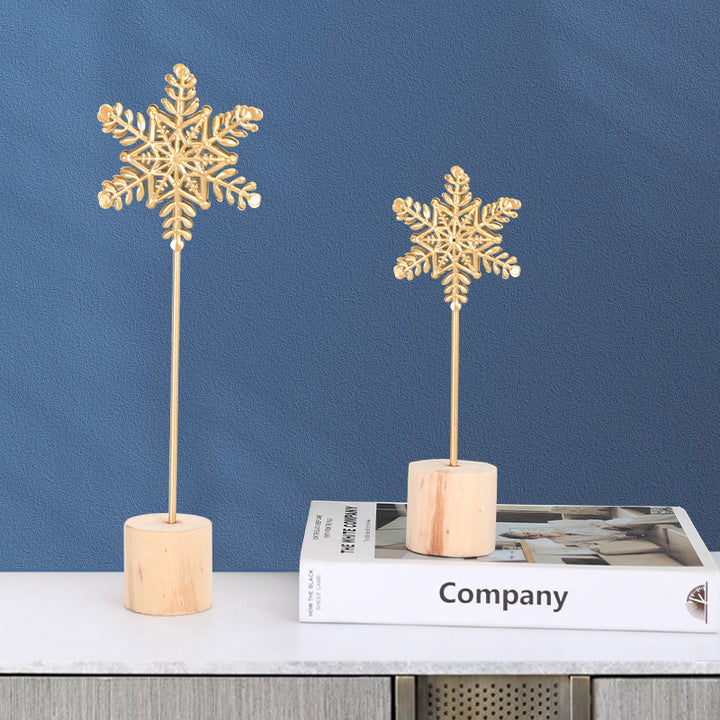Iceflower decorative figure made of iron, modern