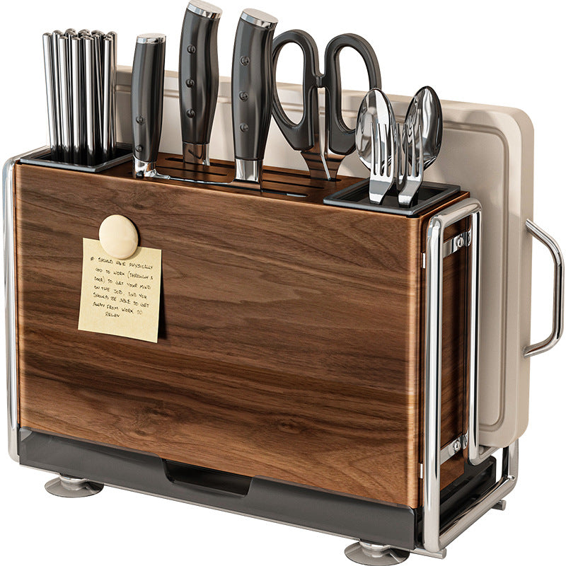 Knife holder and cutlery stand, wood look