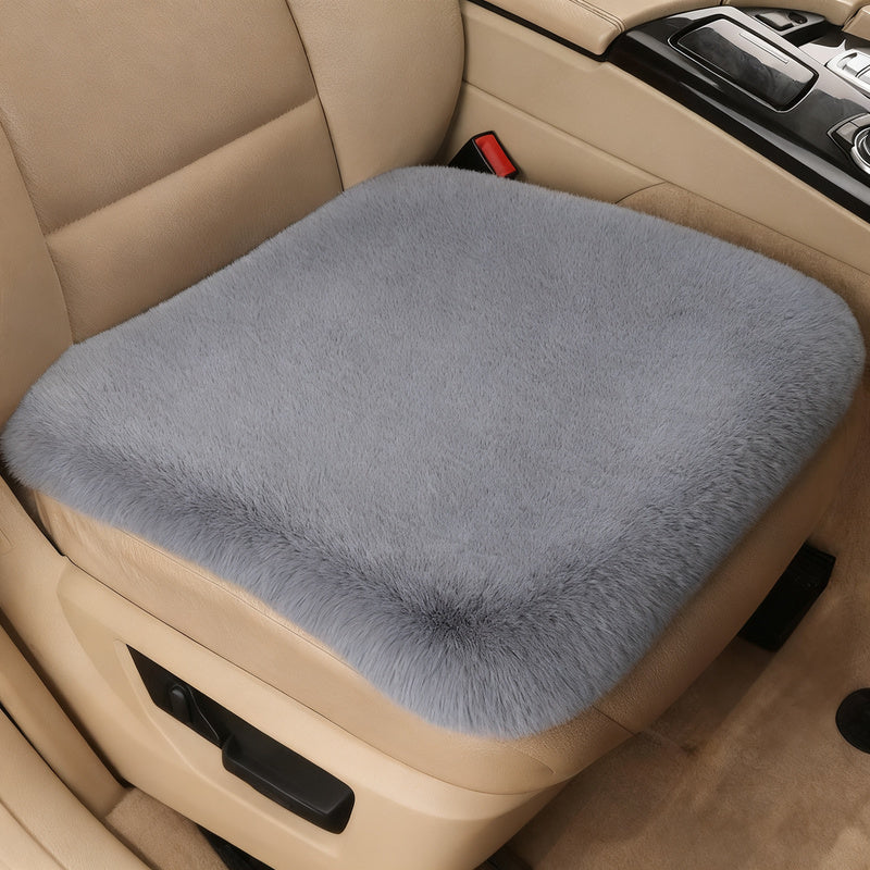 Plush car seat cushion, winter version
