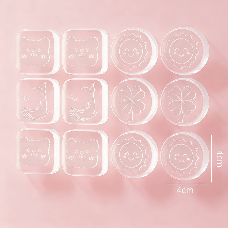 Silicone shock absorption buffer transparent