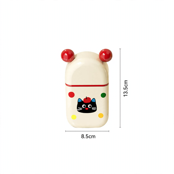 Portable soap dish with lid, mini size