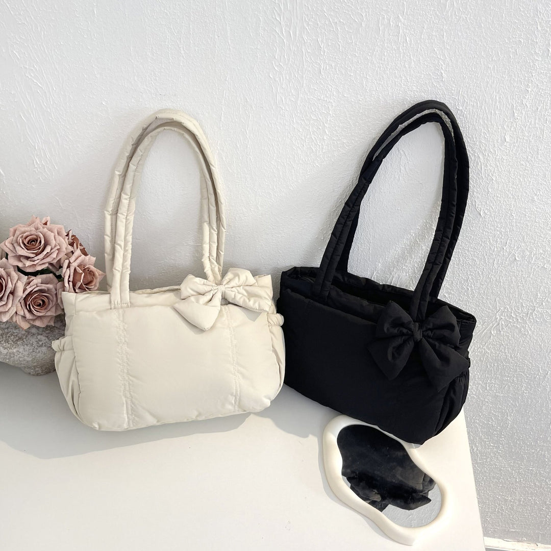 Cotton shoulder bag, tote style