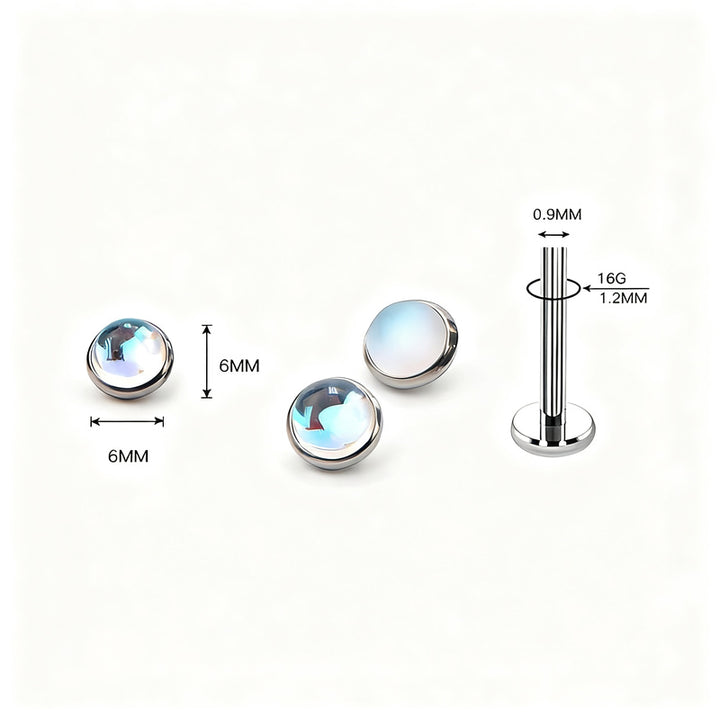 Titan Piercing bar with internal thread