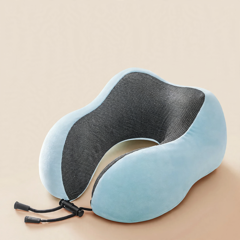 U-shaped memory foam neck pillow for travel