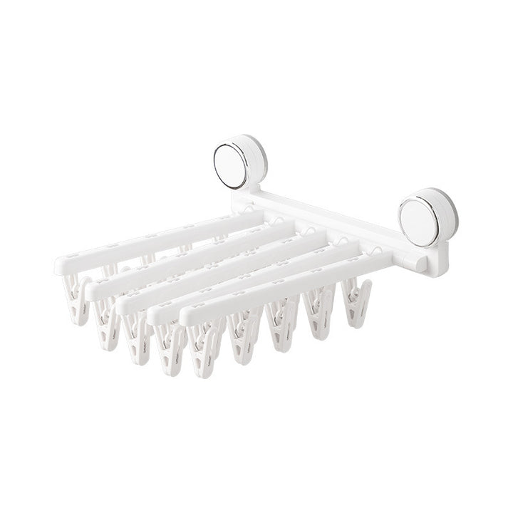 Clothes drying rack with suction cup, foldable, model YM.7002