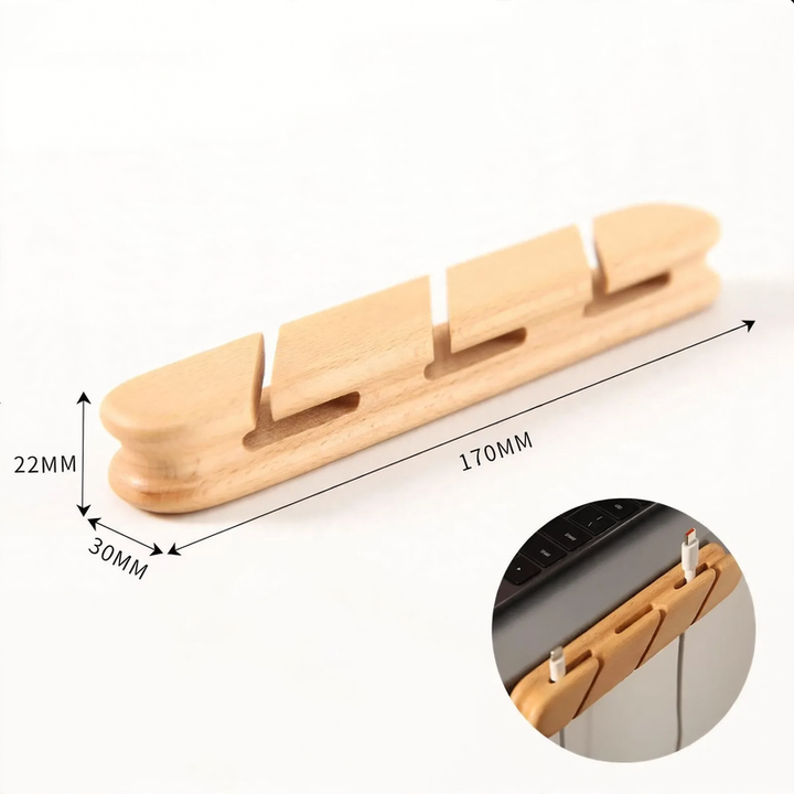 Wooden cable organizer, model K009