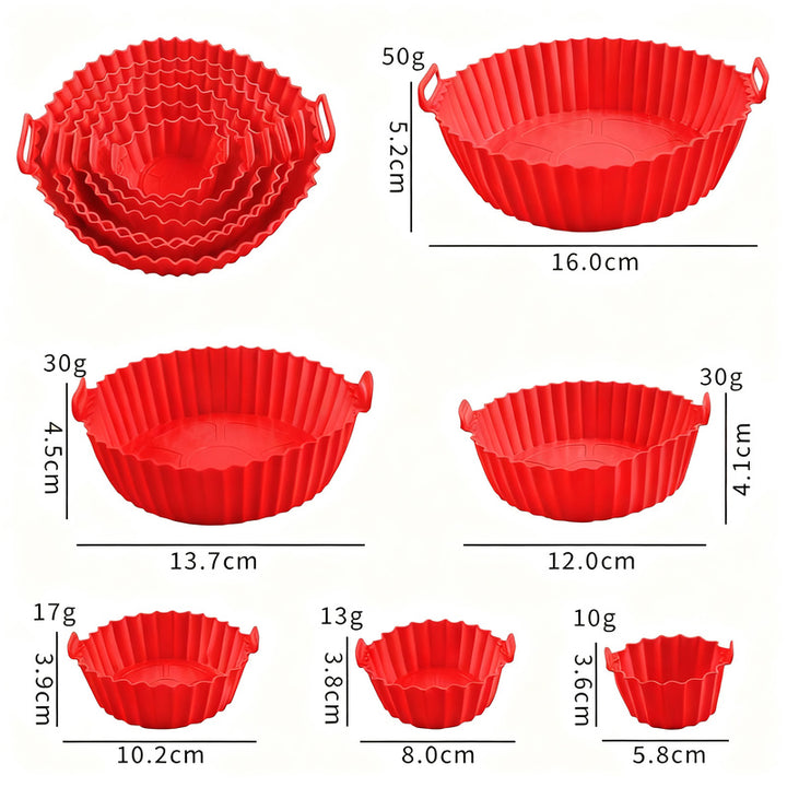Silicone egg cups, round, 9×9×7 cm