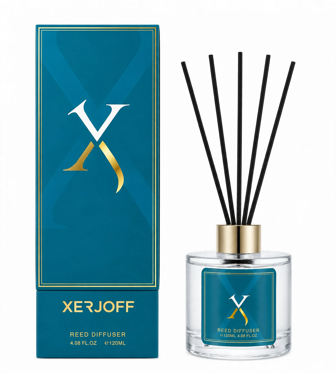 Room fragrance with rattan sticks, 120 ml
