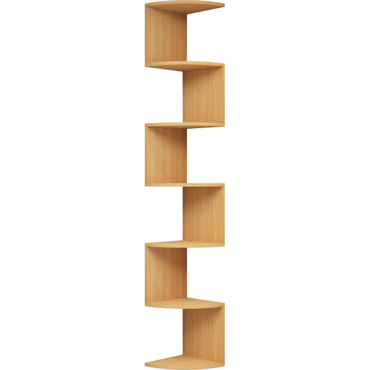 Corner shelf triangular, artificial wood, various sizes