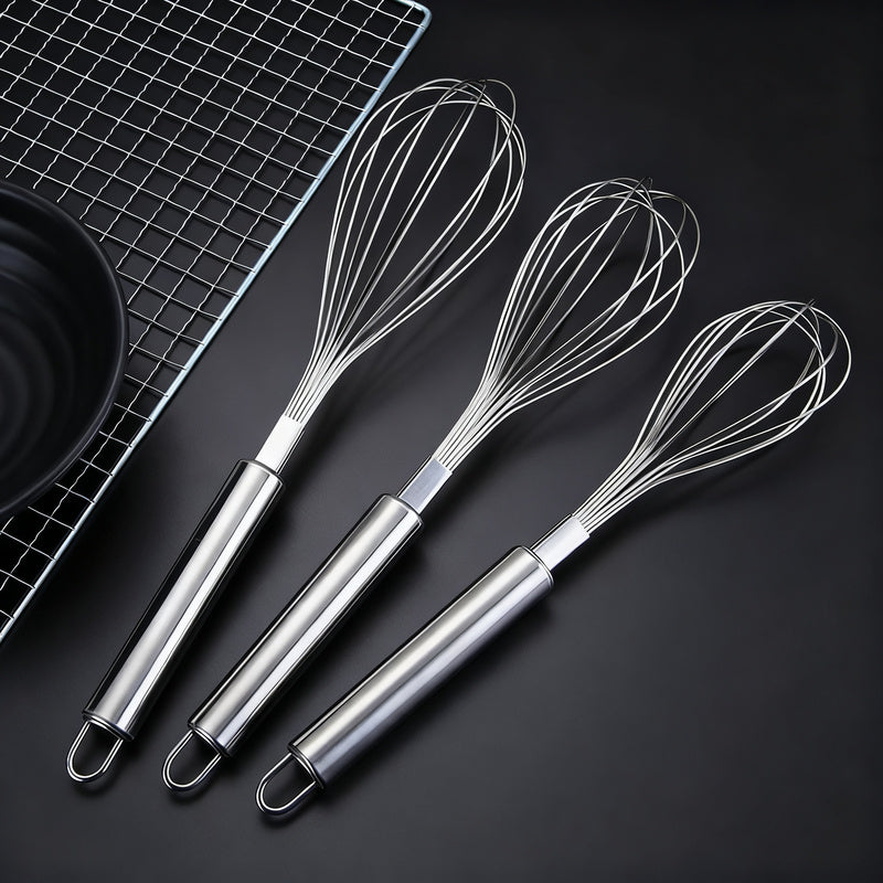 Stainless steel hand whisk
