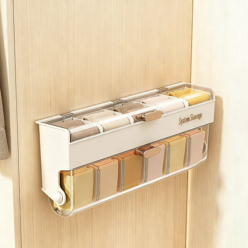 Hanging laundry organizer, 3 compartments