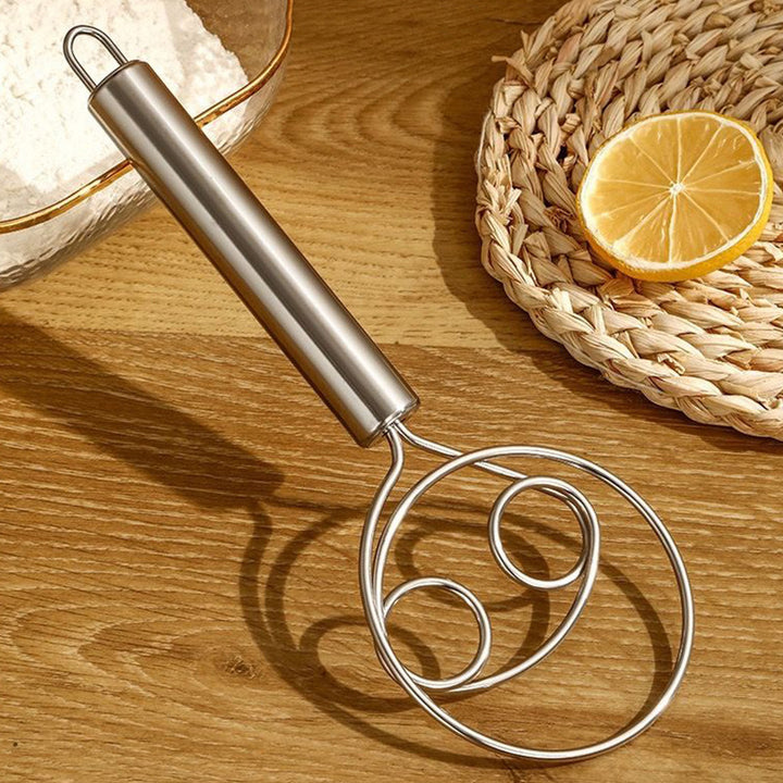 Stainless steel whisk for stirring and beating