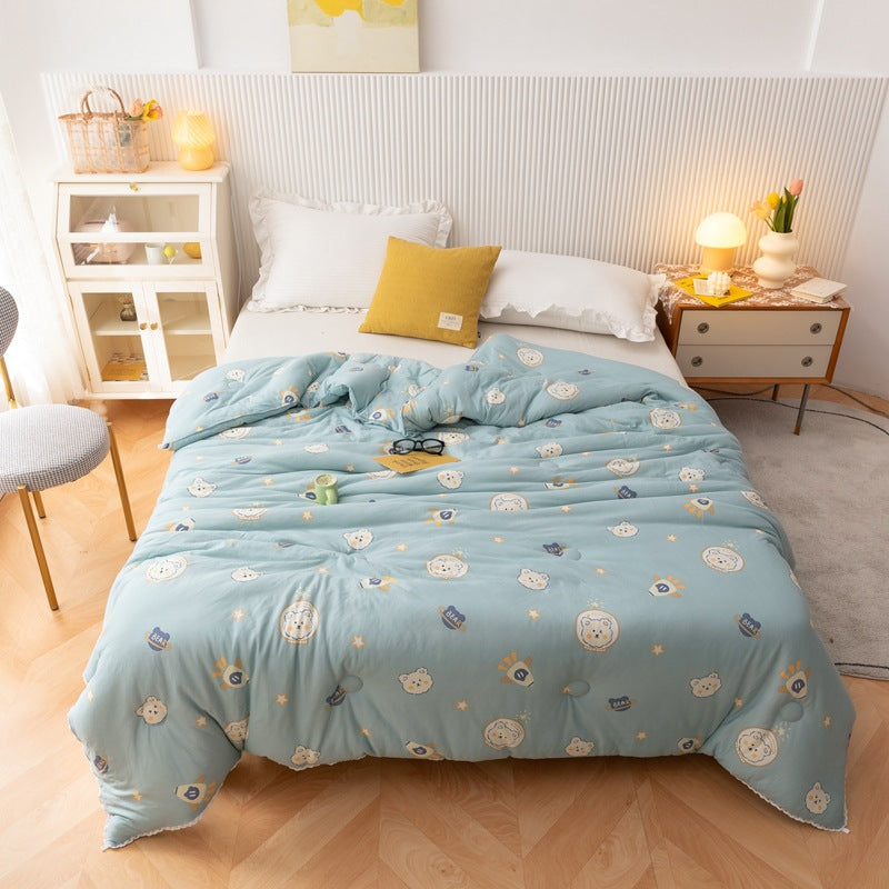 Quilted blanket made of cotton knit, children, four seasons