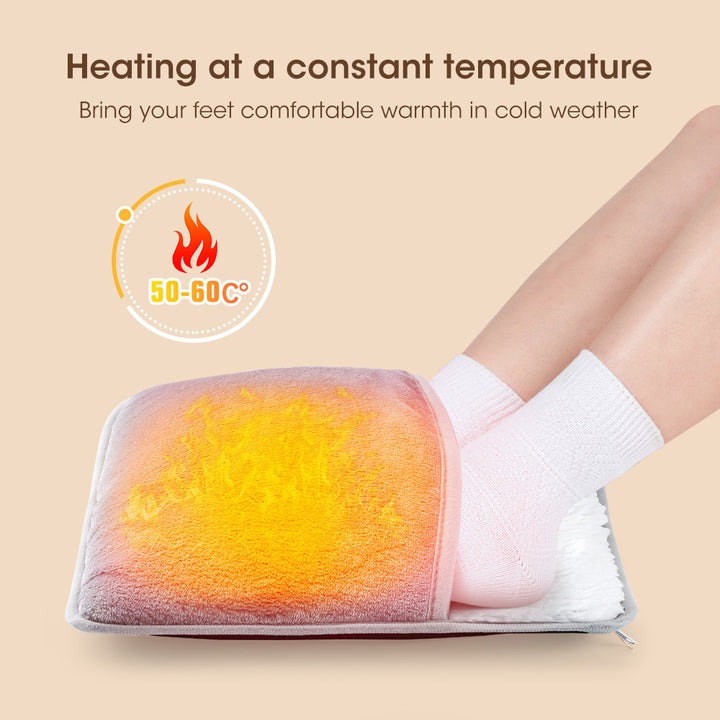 Foot warming mat with pull switch