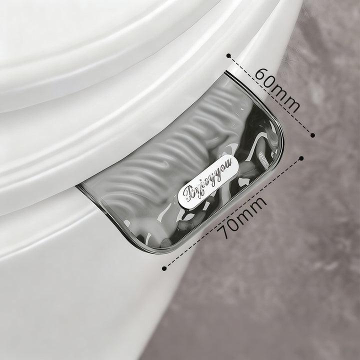 Toilet seat lever made of plastic