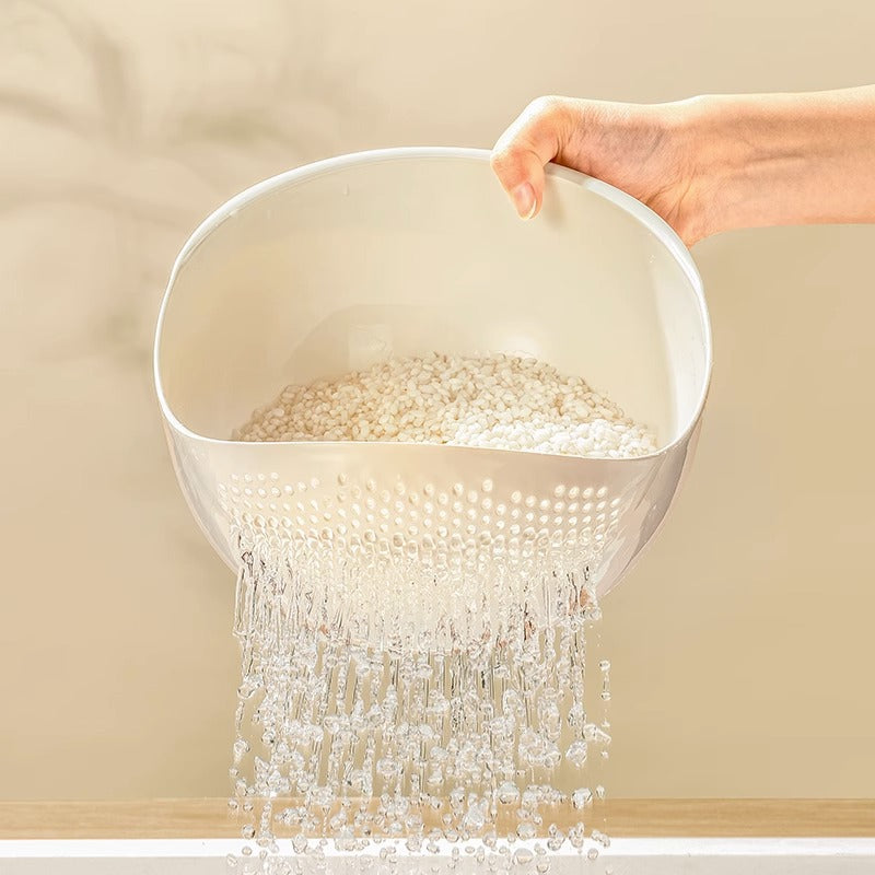 Plastic sieve basket for washing and draining