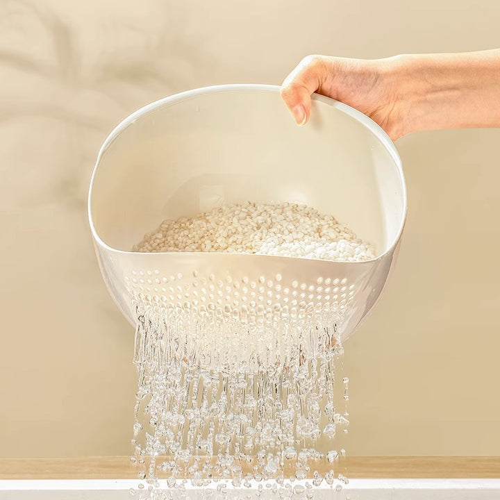 Plastic sieve basket for washing and draining