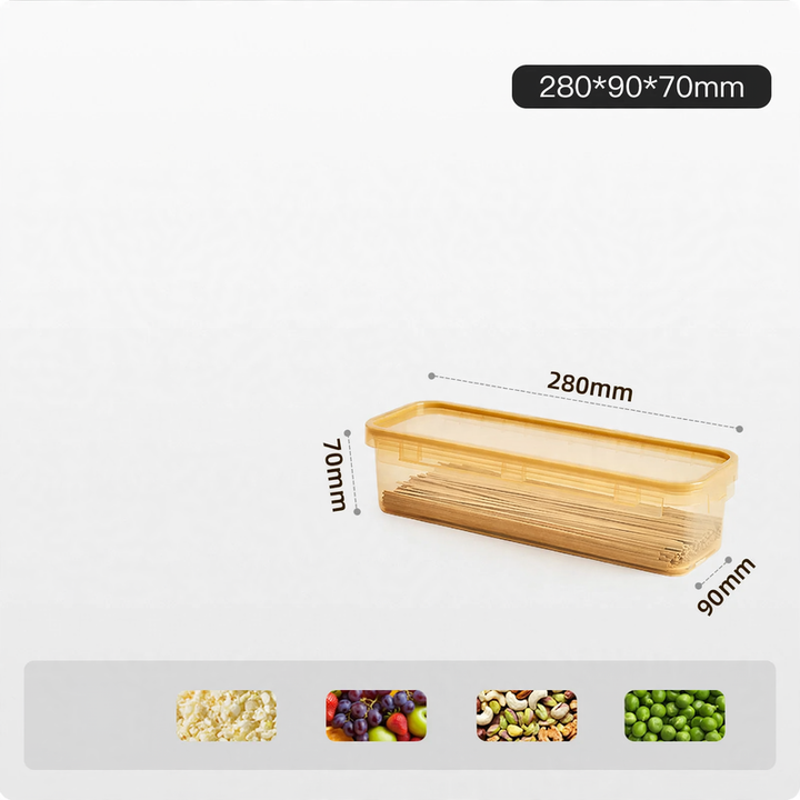 Plastic storage boxes, 200–900 ml