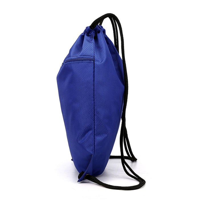 Sporty backpack made of oxford fabric with drawstring