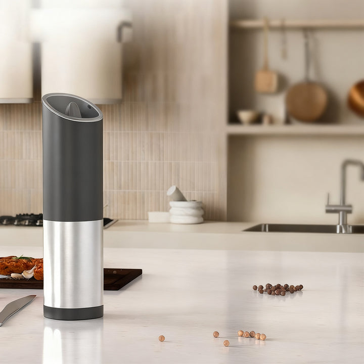 Electric pepper mill, 70 ml, stainless steel