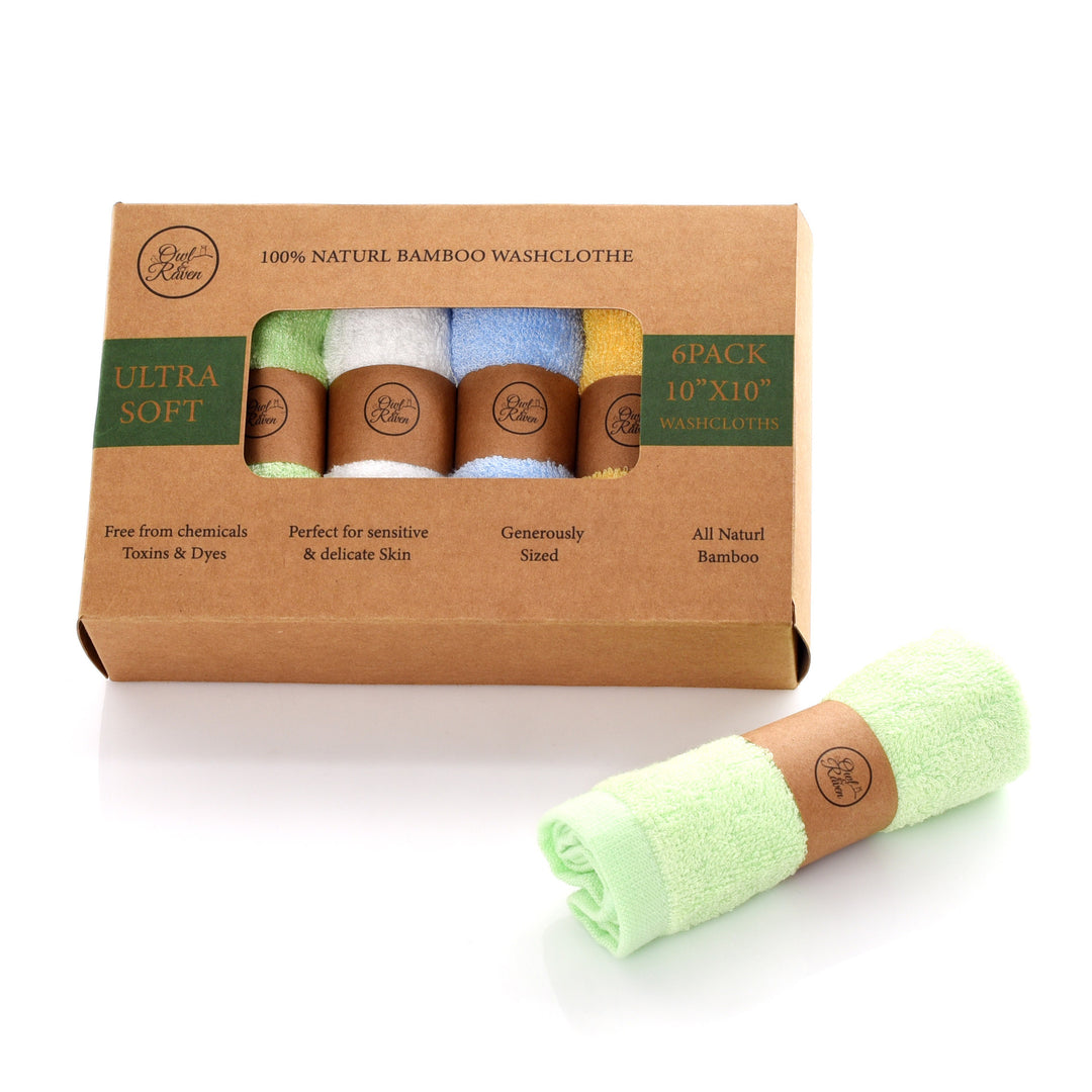 Bamboo fiber towels, 6-piece set, absorbent