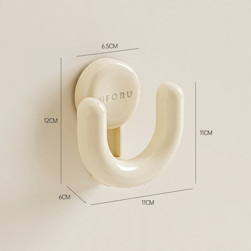 Suction cup wall hooks, 5 kg load capacity, no drilling required