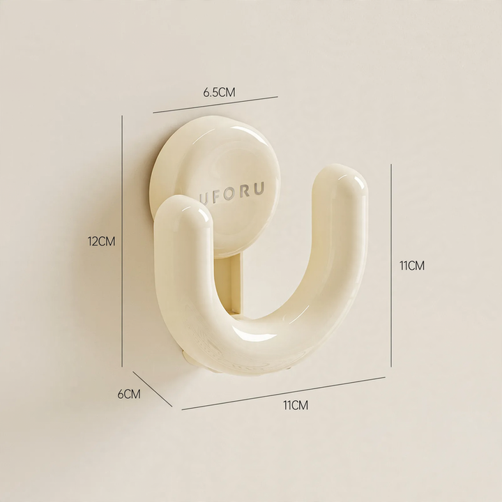 Suction cup wall hooks, 5 kg load capacity, no drilling required