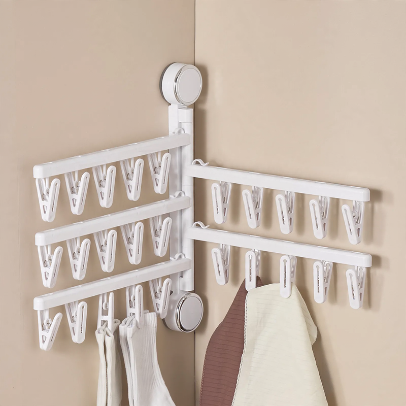 Foldable drying rack with suction cup, model YM.6998
