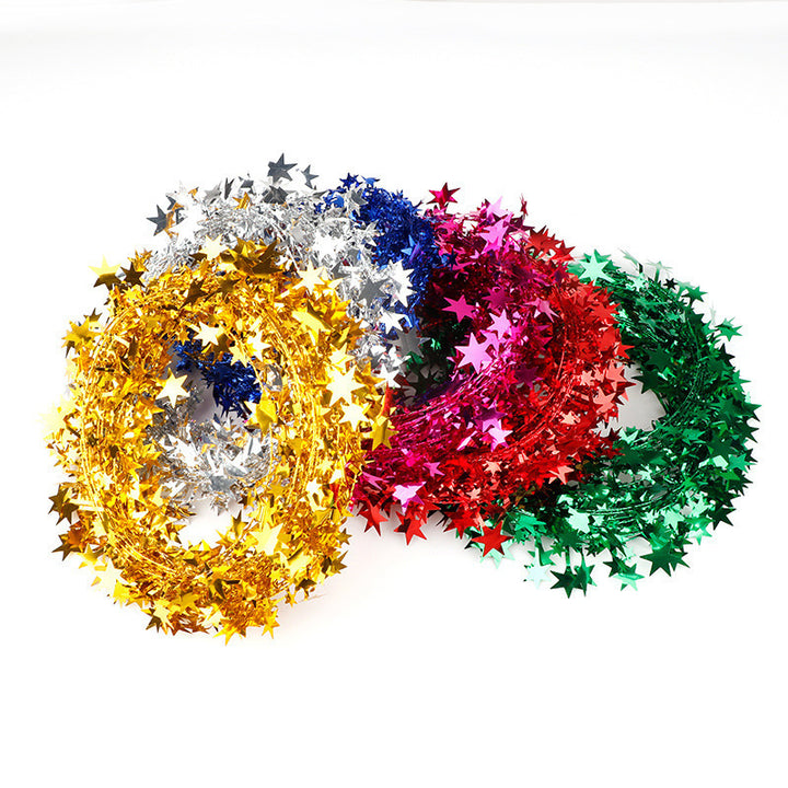 Star garland, 7.5 m, plastic