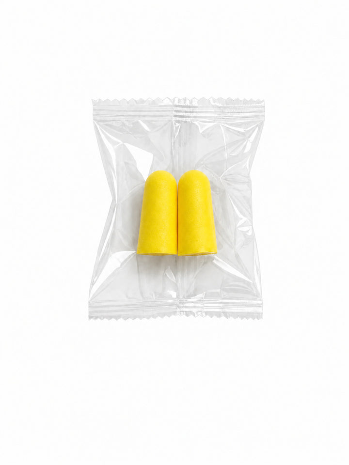 Foam ear plugs, spherical shape, 25×12 mm