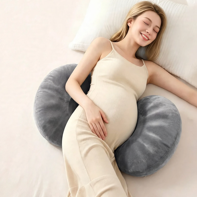 Pregnancy pillow with memory foam
