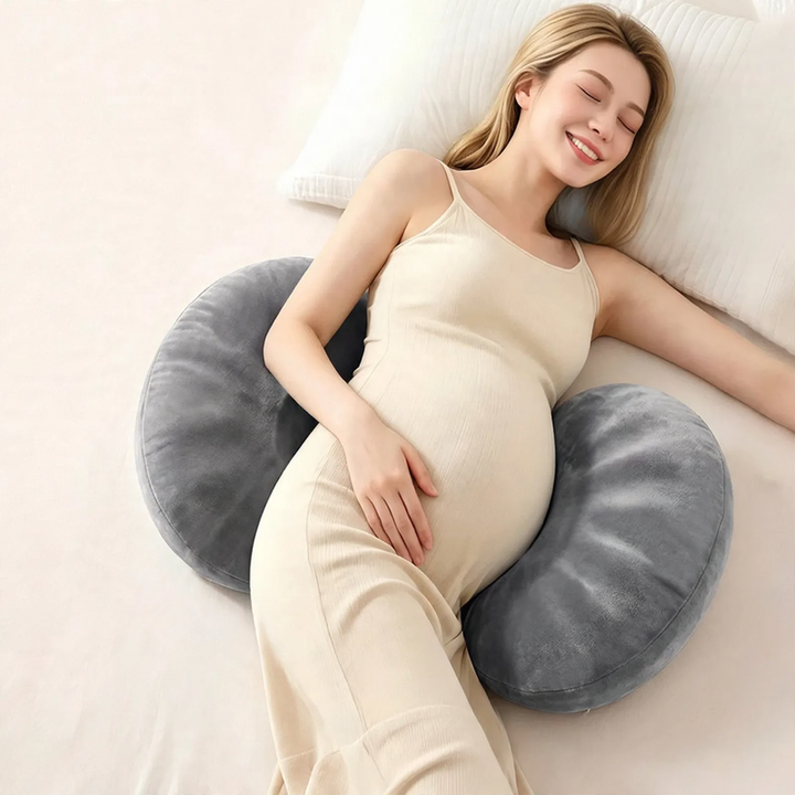 Pregnancy pillow with memory foam