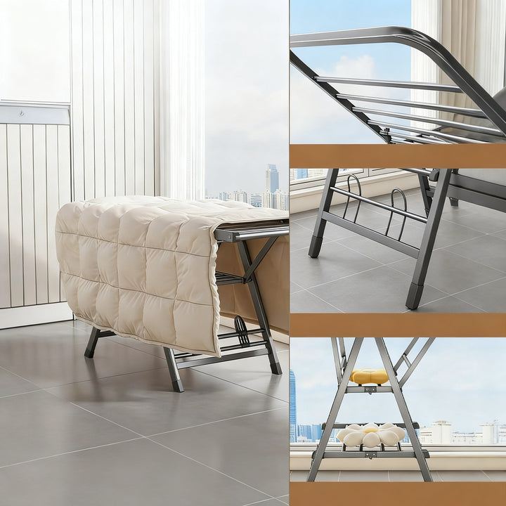 Foldable drying rack made of carbon steel