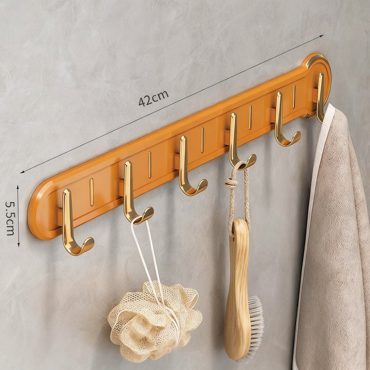 Self-adhesive wall hooks, 6-piece strip
