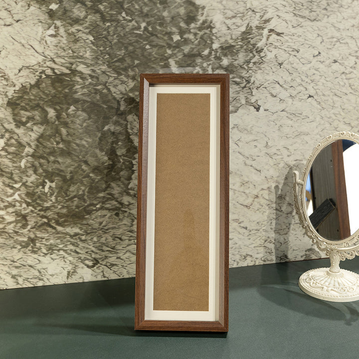 Wood picture frame, rectangular, 15 × 42 cm