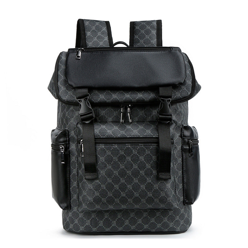 PU Backpack, grid pattern, under 20 L