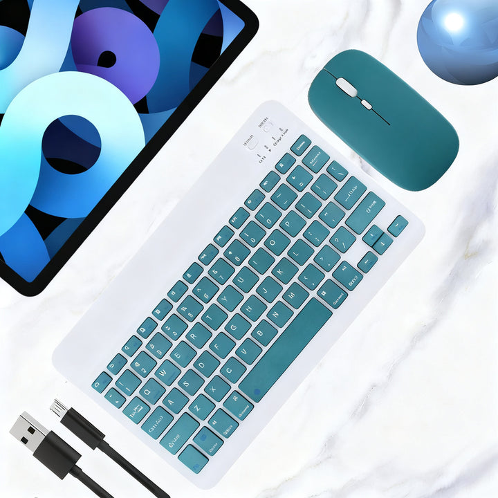 Bluetooth keyboard with mouse for tablets and laptops
