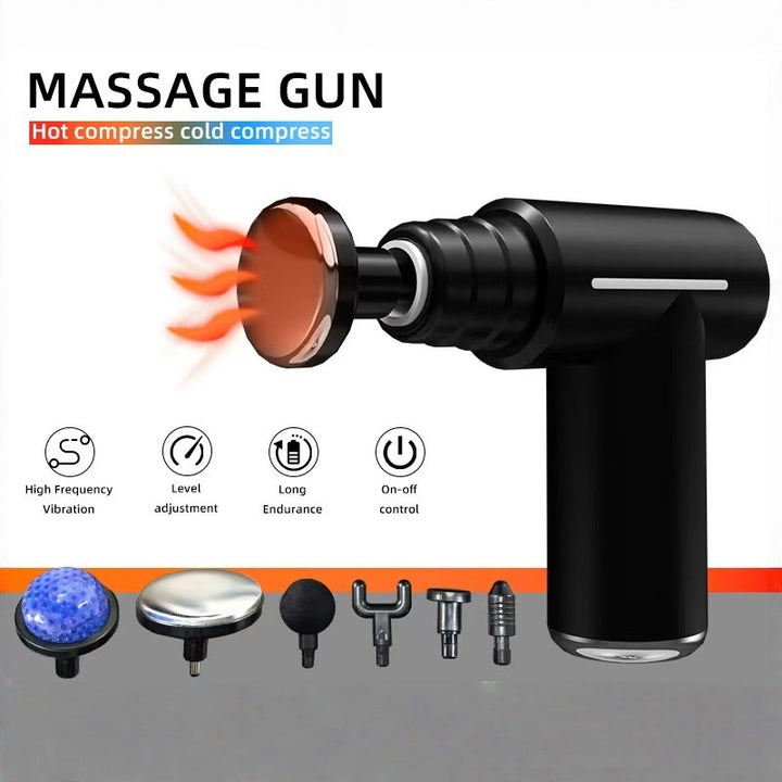 Massage gun with heat and cooling function