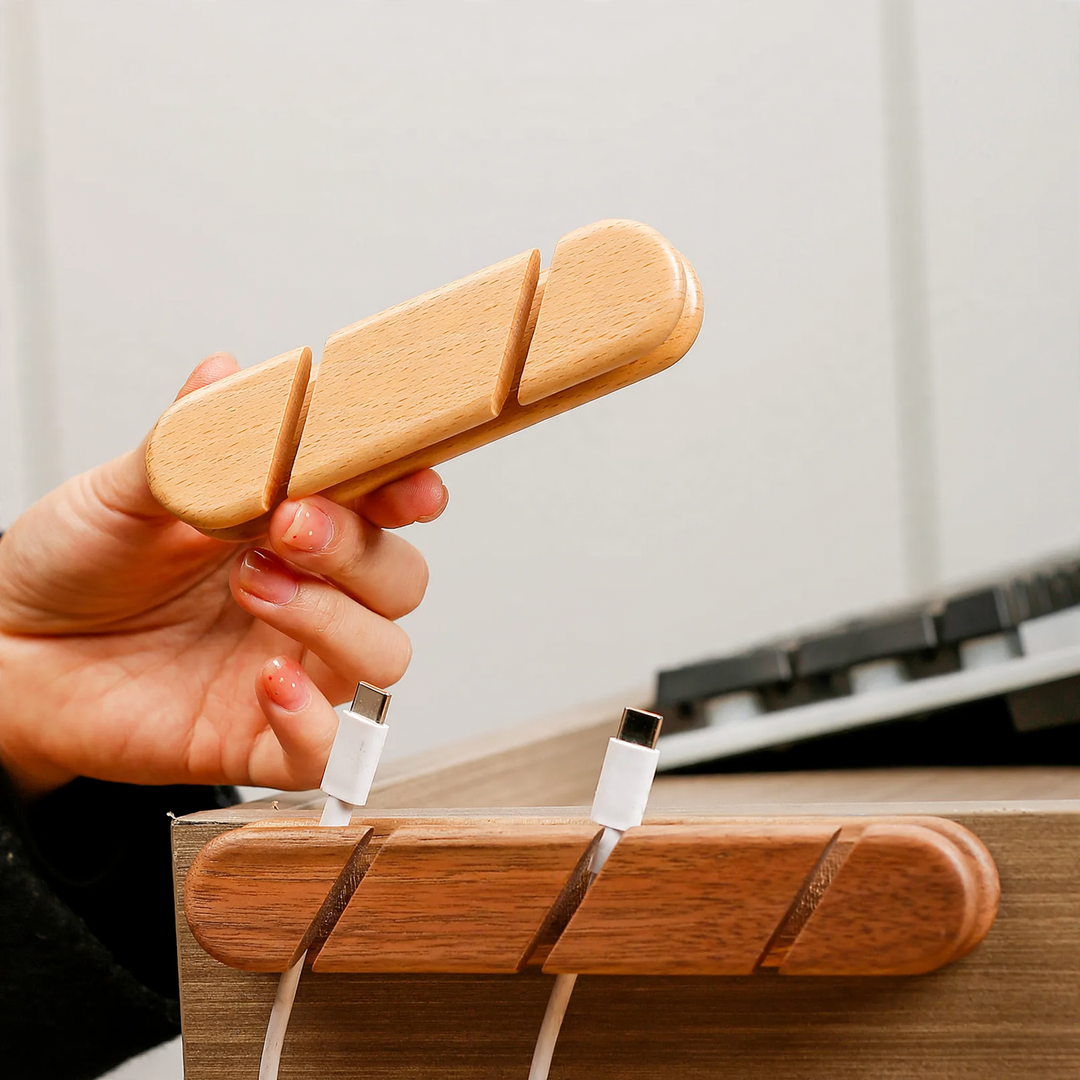 Wooden cable organizer, model K009