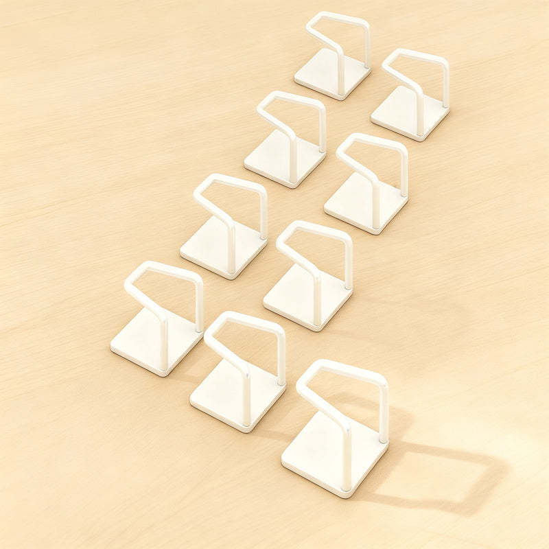 Stainless steel hooks for under-cabinet, no drilling
