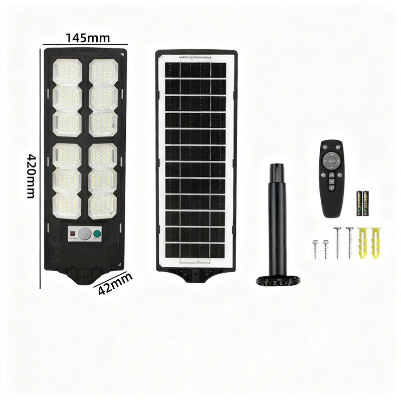Solar path light with motion sensor, LED, 260×140 mm