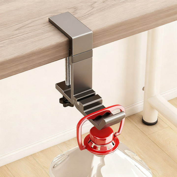 Adjustable table backpack hook made of aluminum