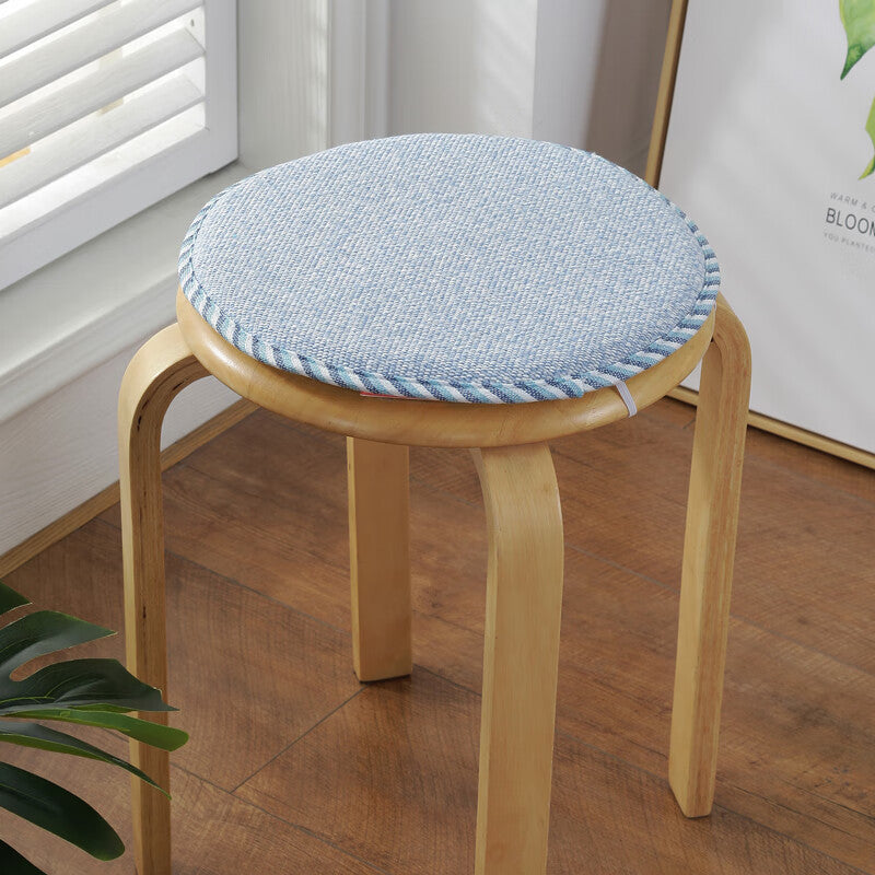 Round seat cushion with foam, non-slip