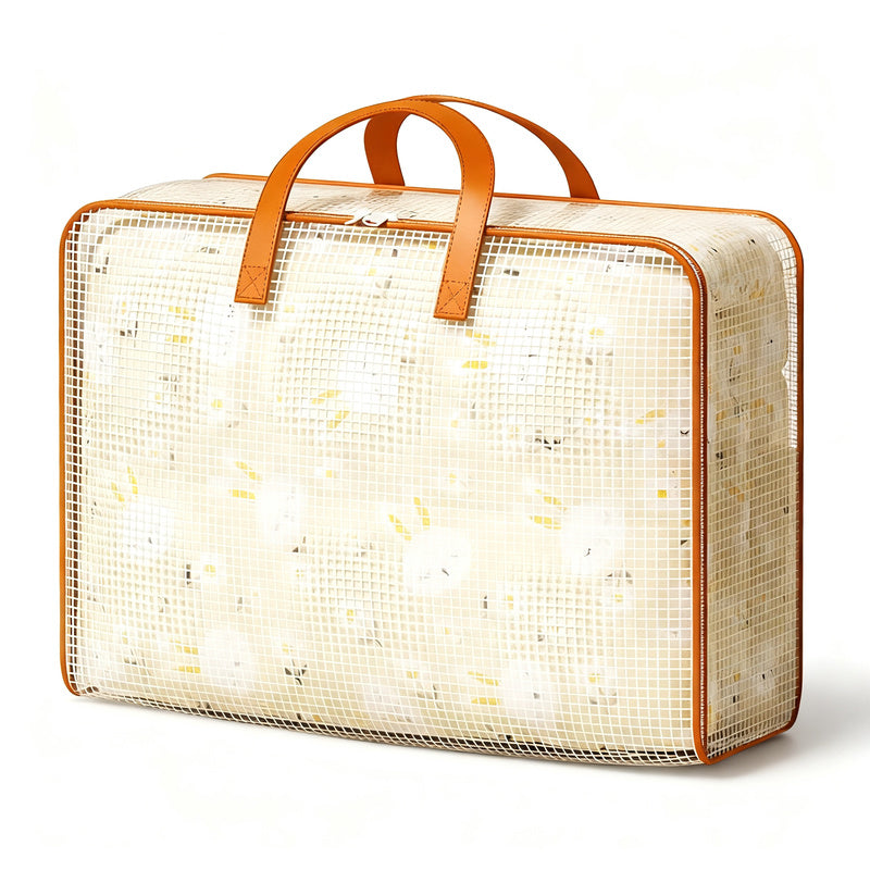 Storage bag for duvets and clothing