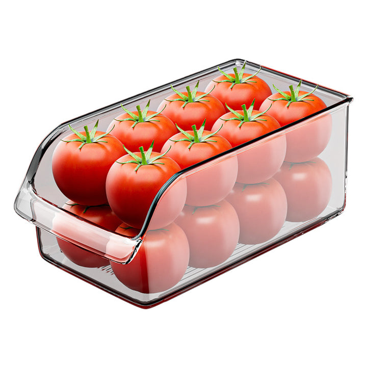 Refrigerator drawer made of PET with drain grid