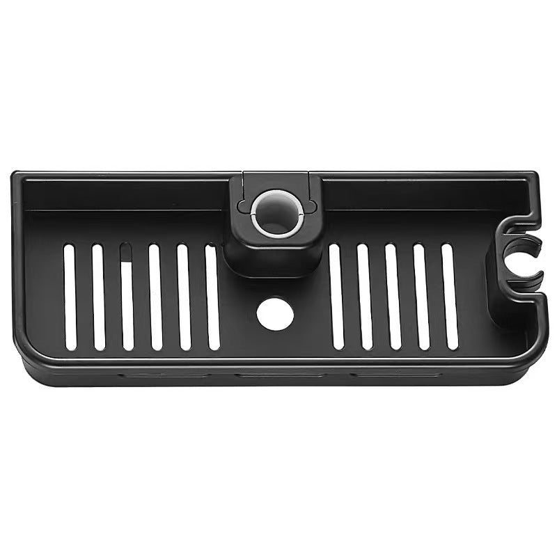 Shower shelf made of ABS, removable, with hooks