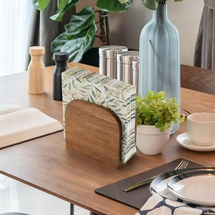 Wood Paper Roll Holder, Table Model
