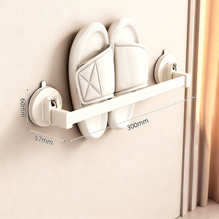 Wall-mounted slipper rack made of space aluminum