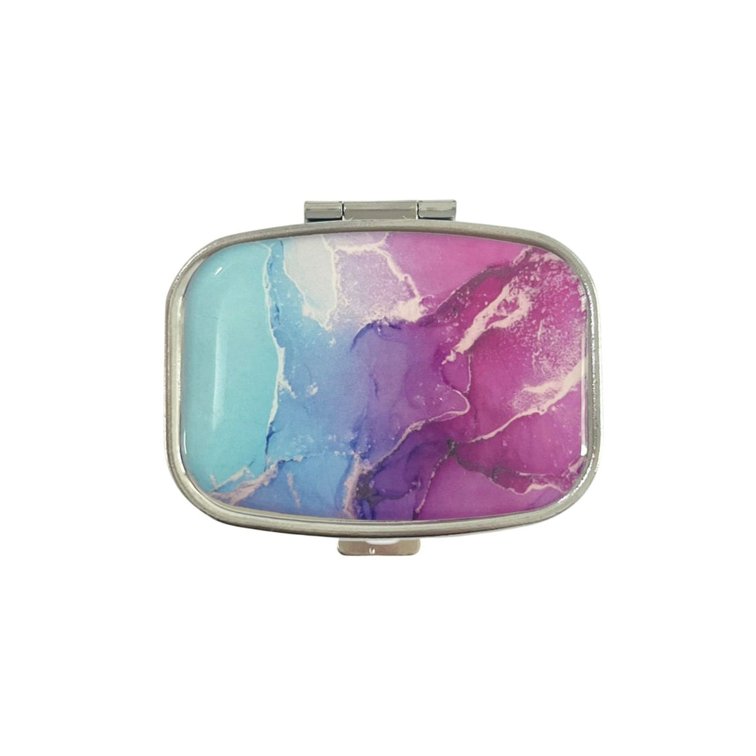 Pill organizer with compartments, portable