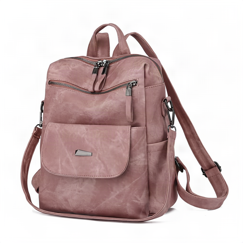 Women’s backpack made of PU, large capacity